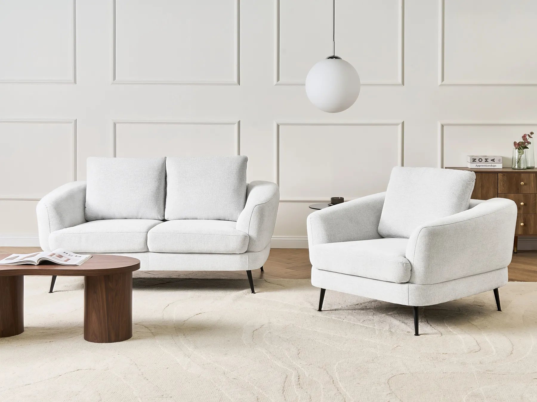 Armchair KJAER Fabric Off-White