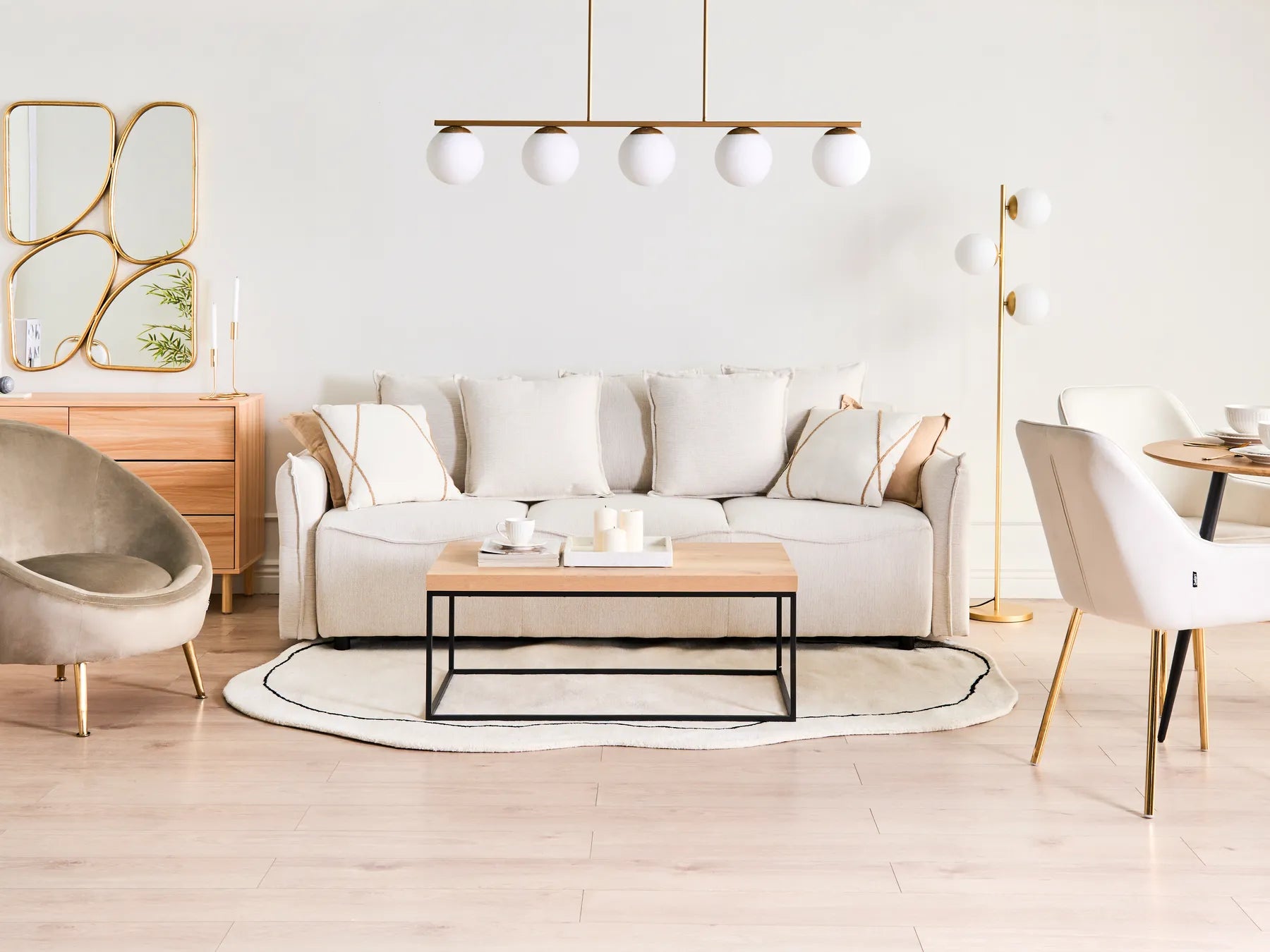 Armchair LANGA Velvet Taupe