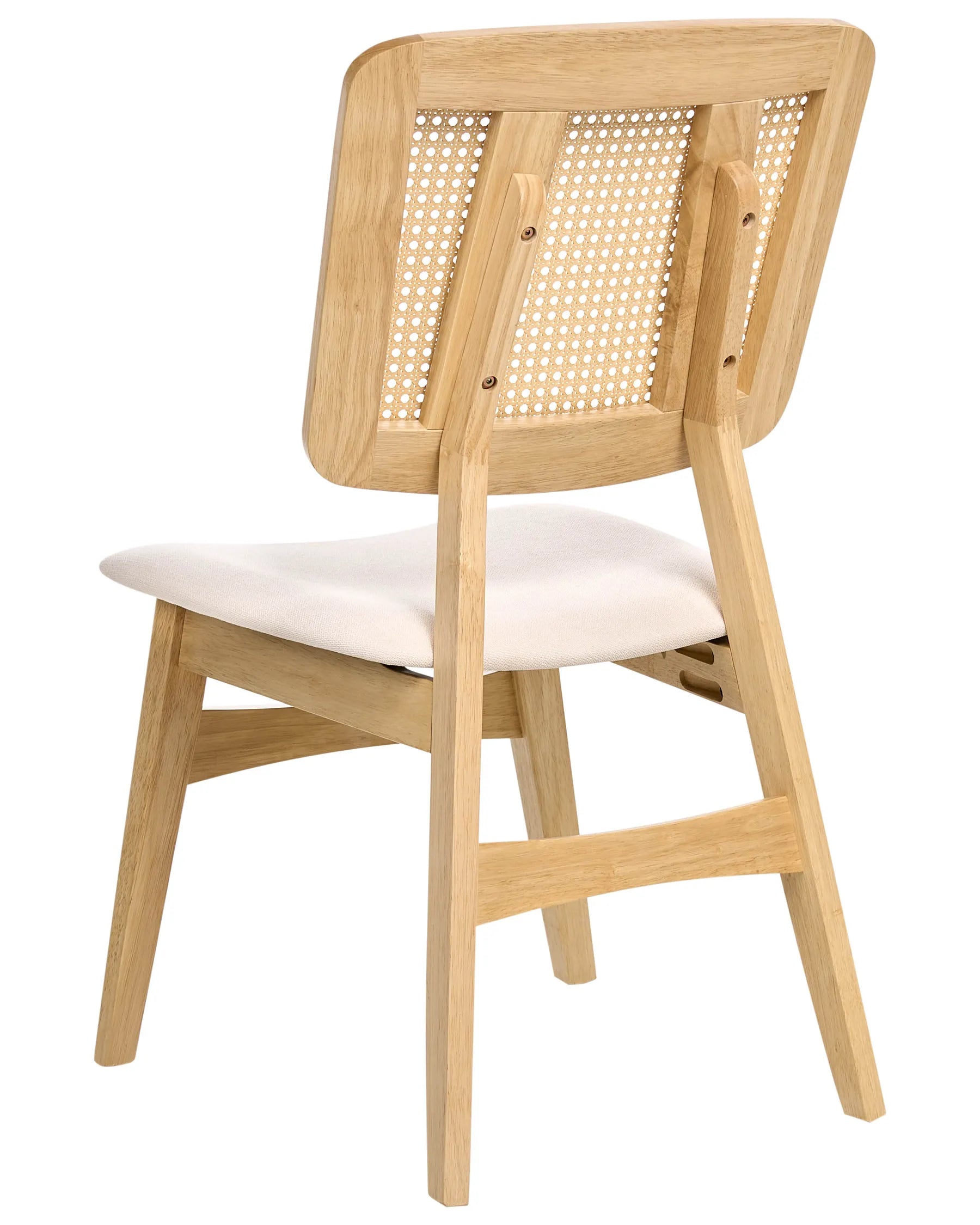 Set of 2 Dining Chairs ALCOVA Wood Light Brown