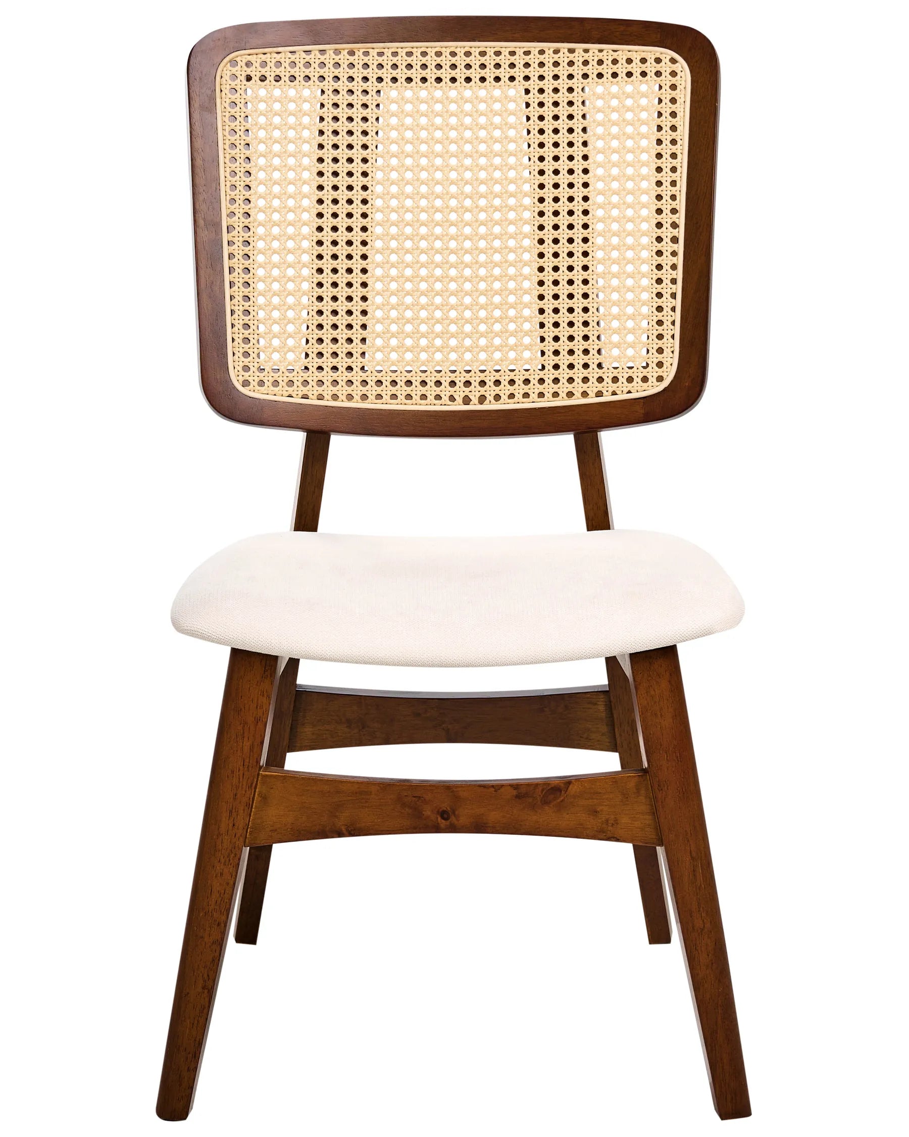 Set of 2 Dining Chairs ALCOVA Wood Brown