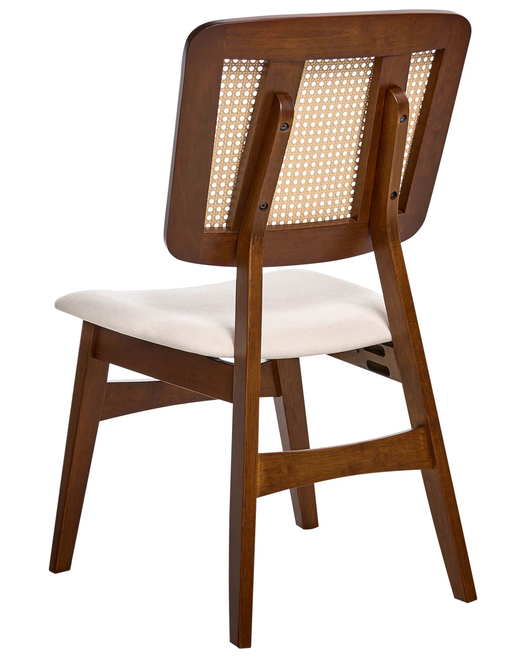 Set of 2 Dining Chairs ALCOVA Wood Brown