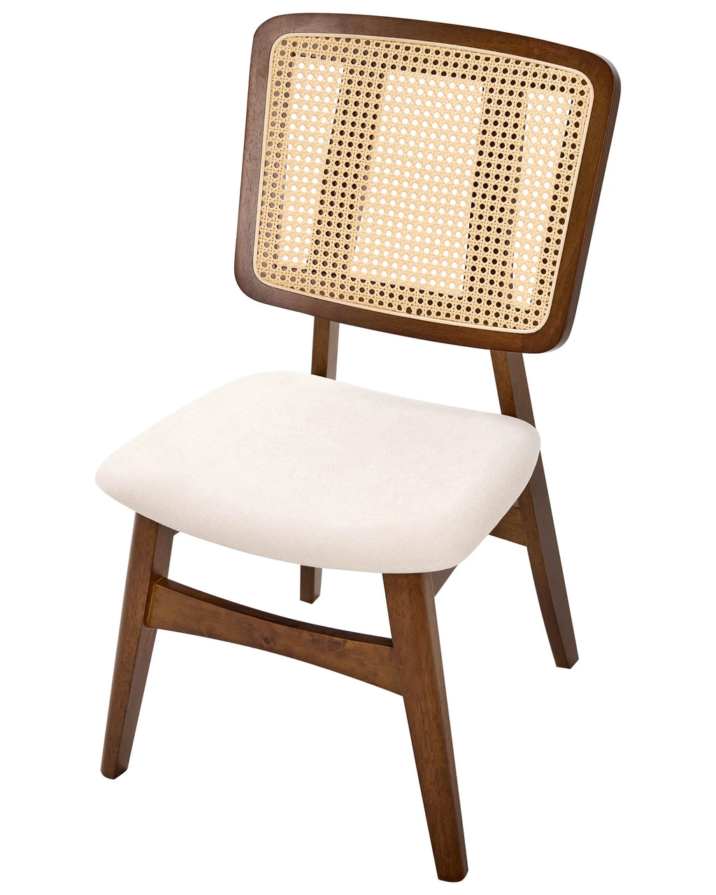 Set of 2 Dining Chairs ALCOVA Wood Brown