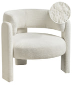 Armchair BUREA Chenille Off-White