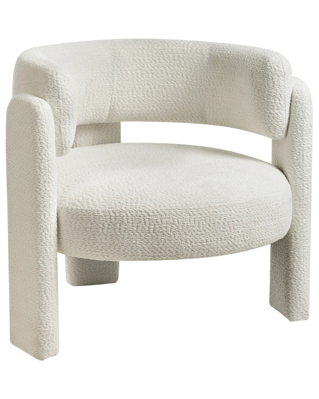 Armchair BUREA Chenille Off-White