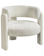 Armchair BUREA Chenille Off-White