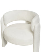 Armchair BUREA Chenille Off-White