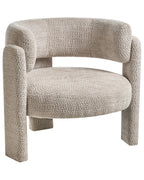 Armchair BUREA Chenille Light Beige