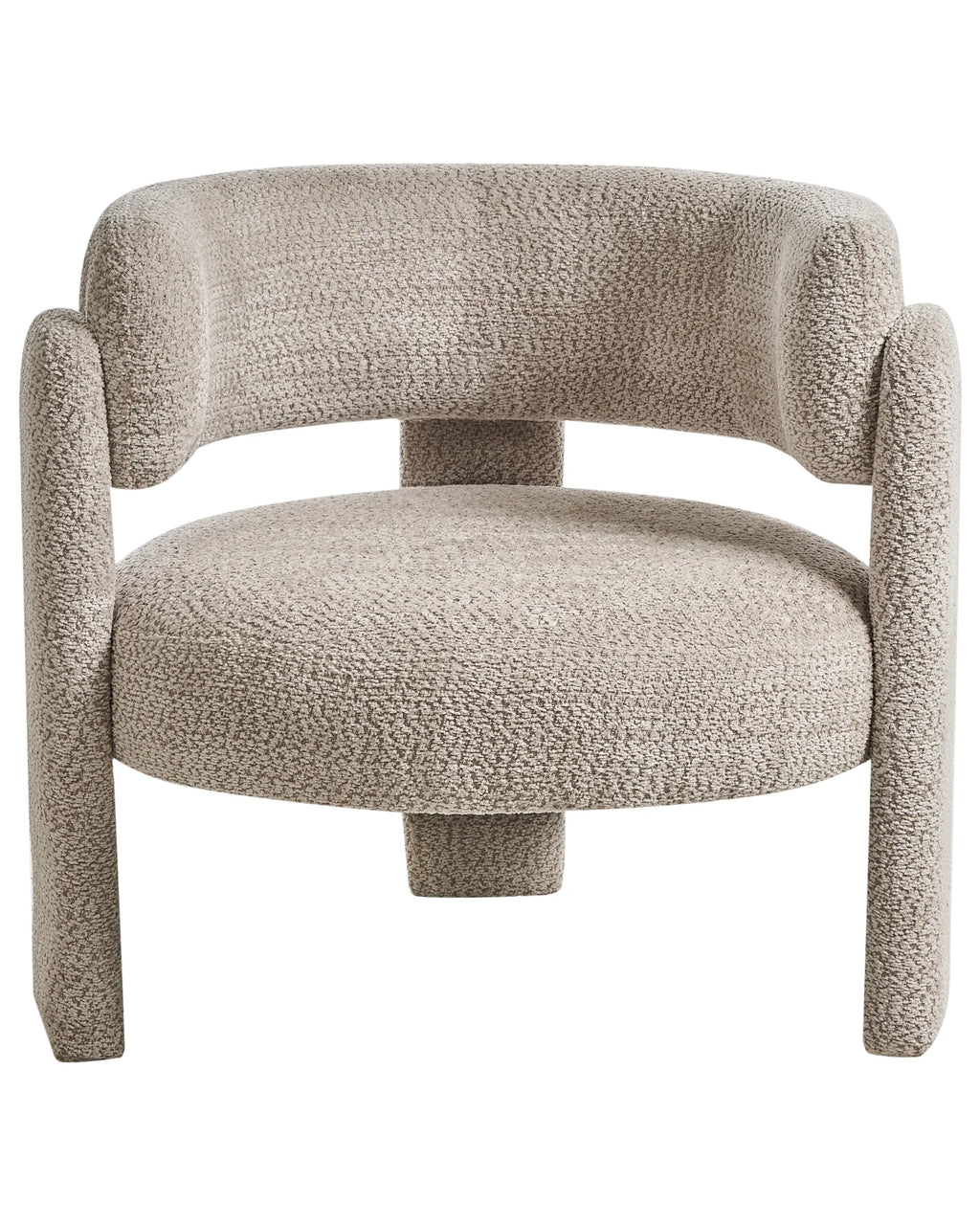 Armchair BUREA Chenille Light Beige