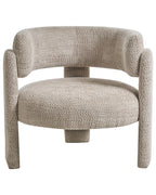 Armchair BUREA Chenille Light Beige