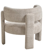 Armchair BUREA Chenille Light Beige