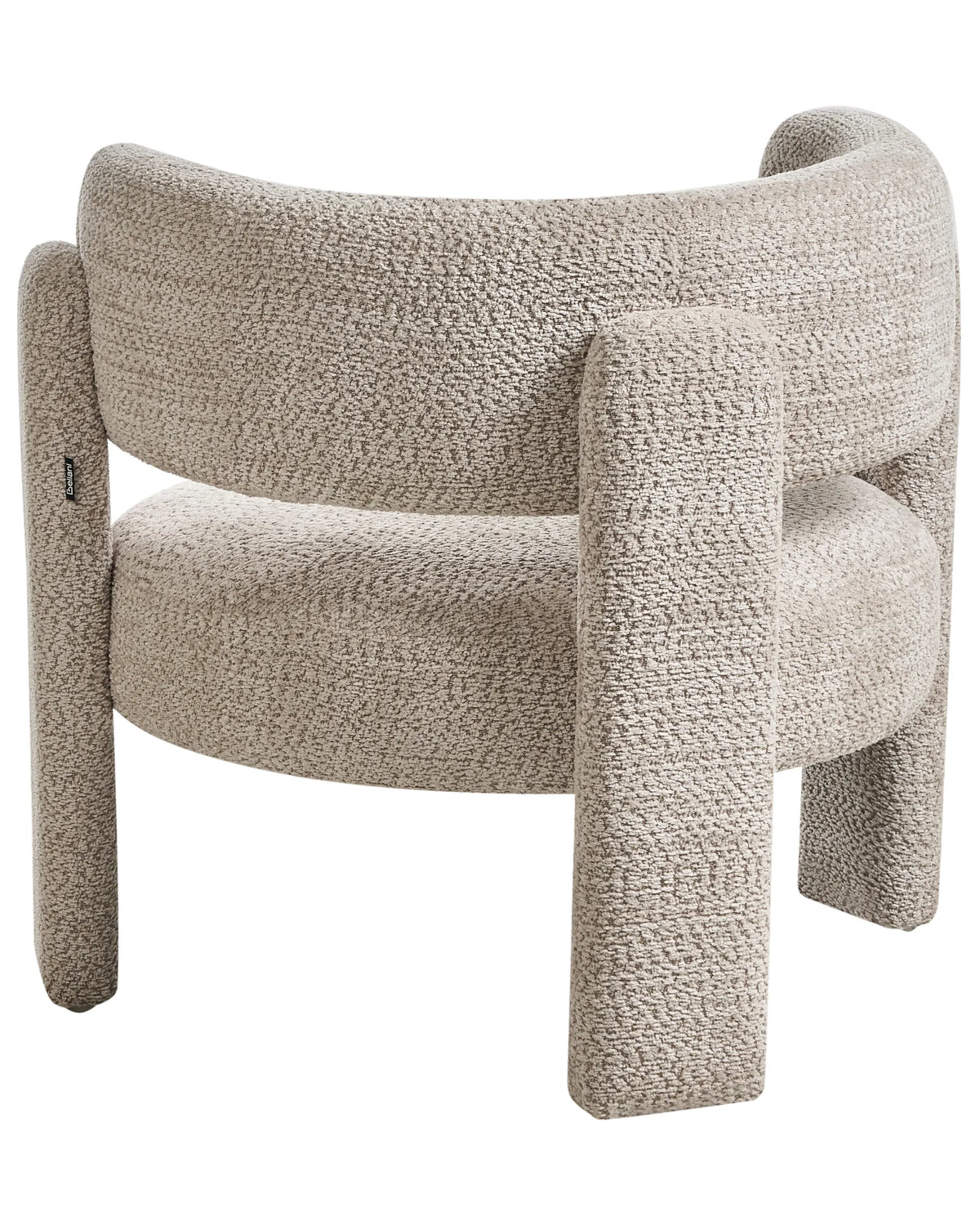 Armchair BUREA Chenille Light Beige