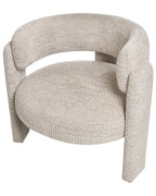 Armchair BUREA Chenille Light Beige