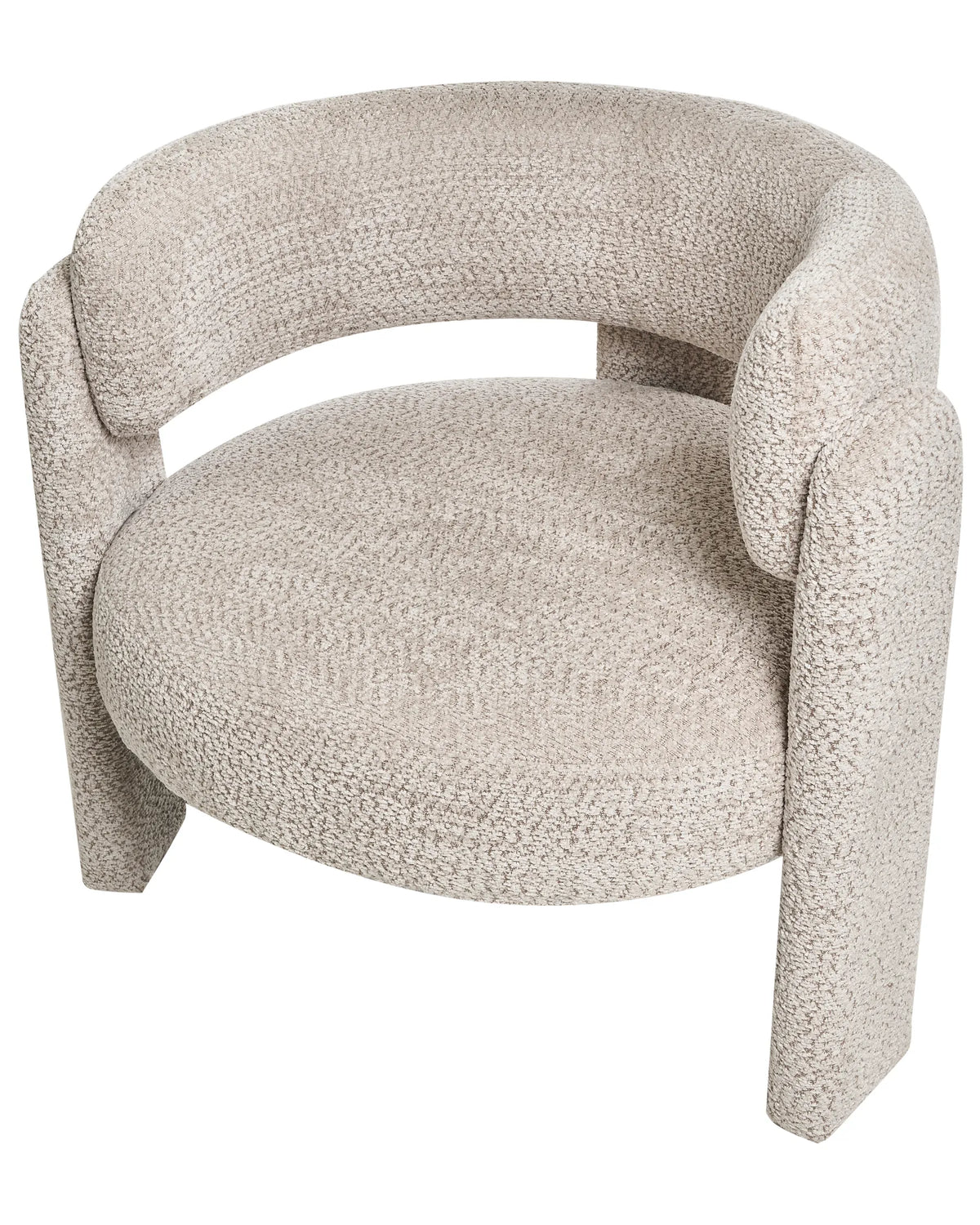 Armchair BUREA Chenille Light Beige
