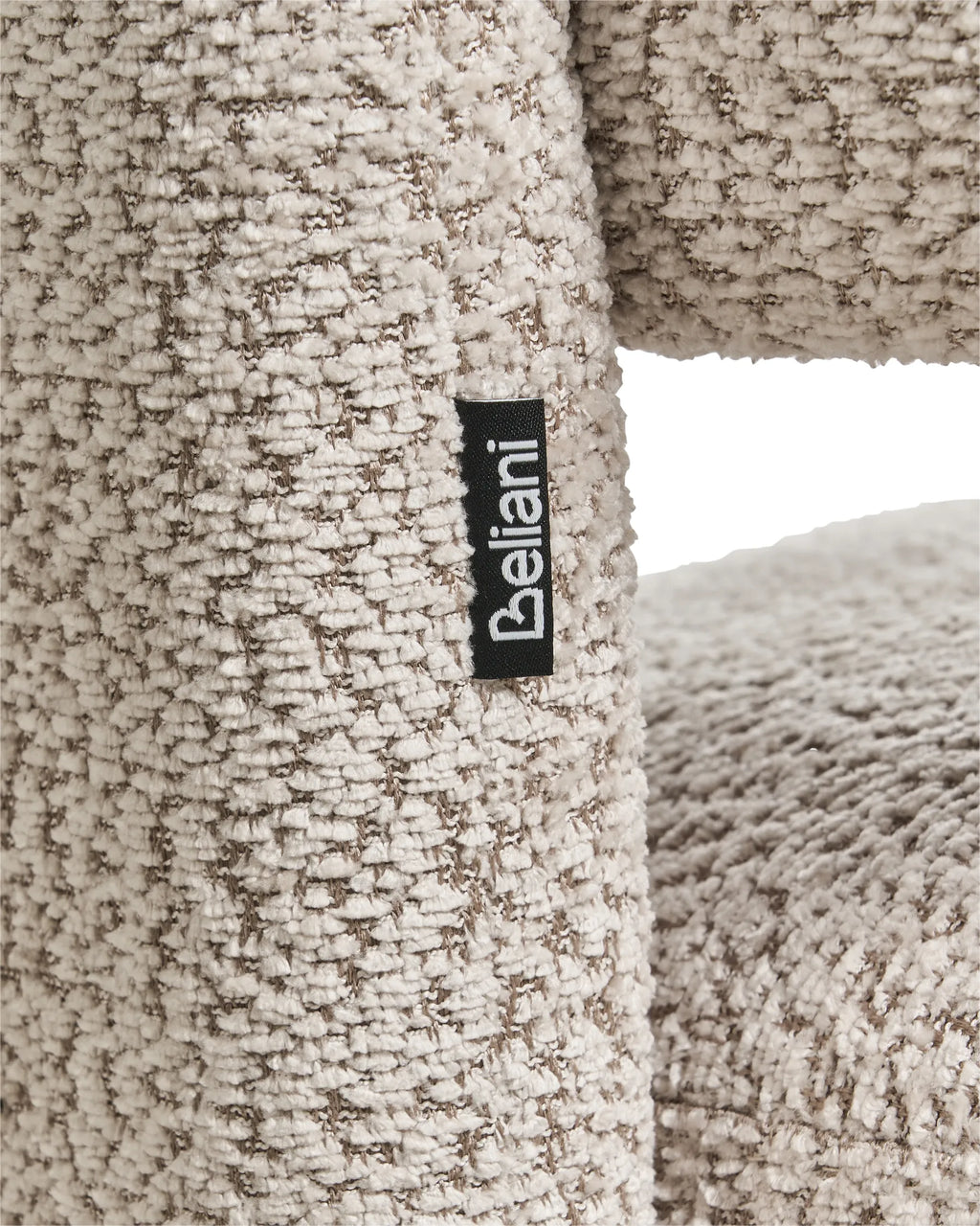 Armchair BUREA Chenille Light Beige