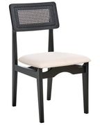 Set of 2 Dining Chairs RUBONIA Wood Black
