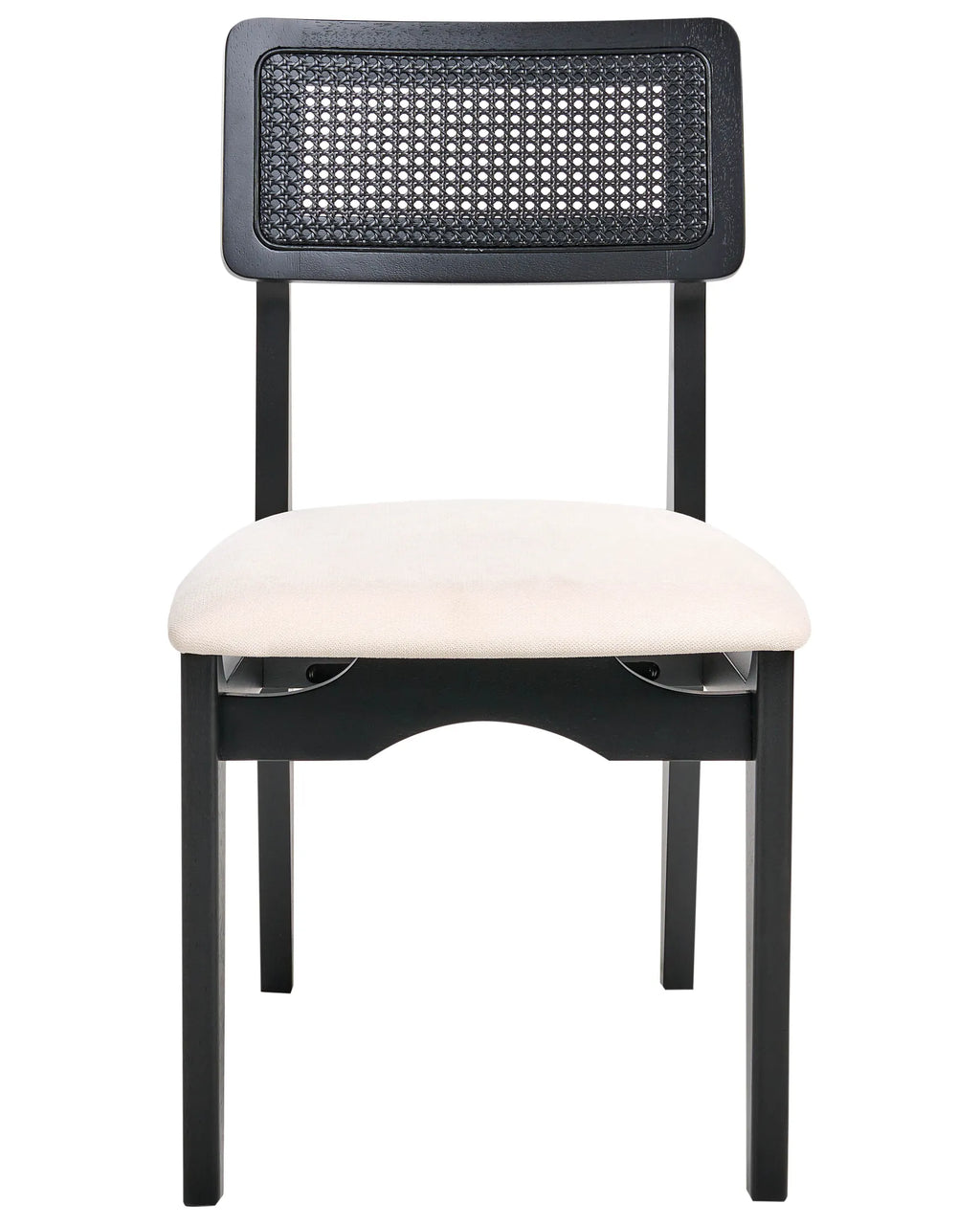 Set of 2 Dining Chairs RUBONIA Wood Black