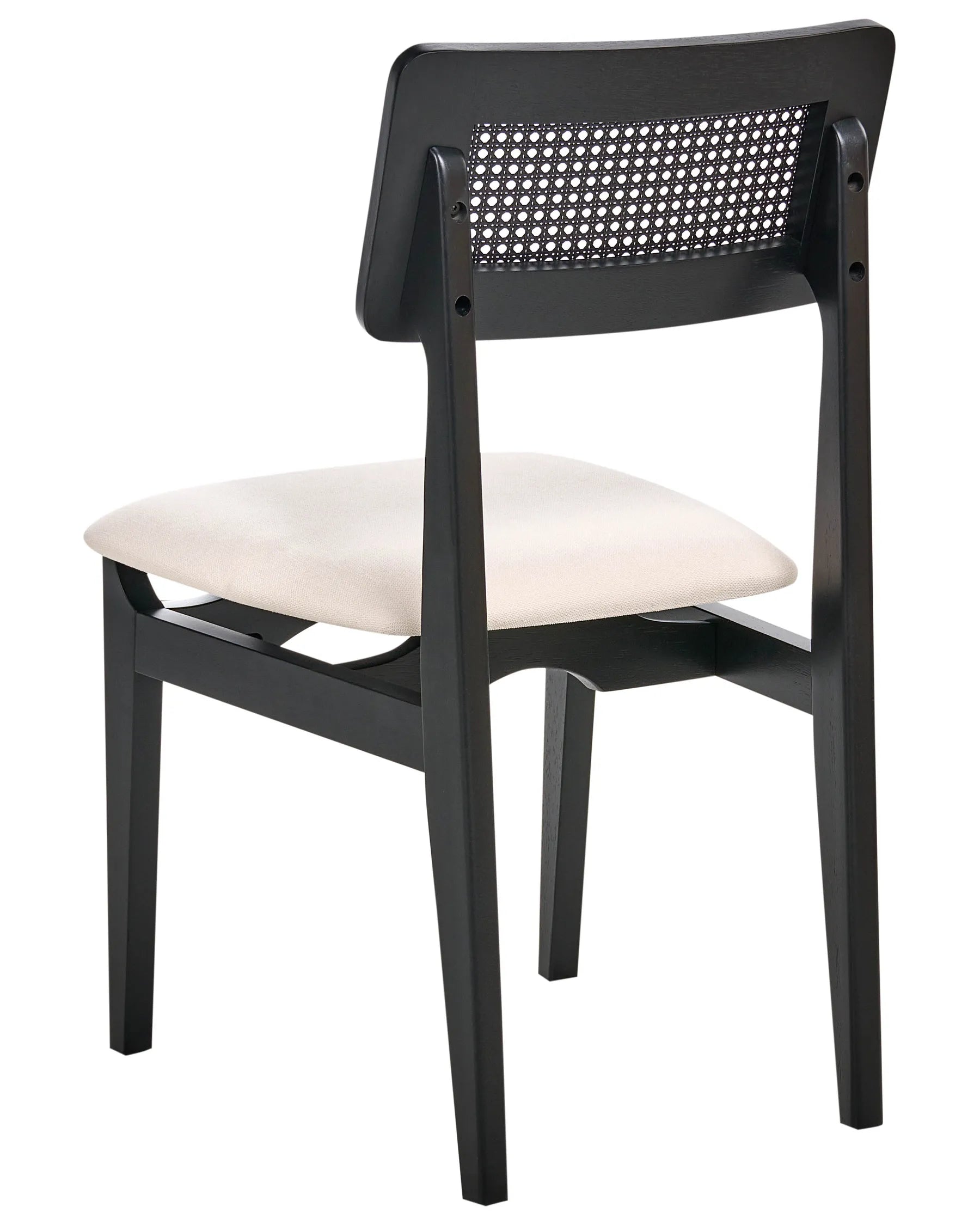 Set of 2 Dining Chairs RUBONIA Wood Black