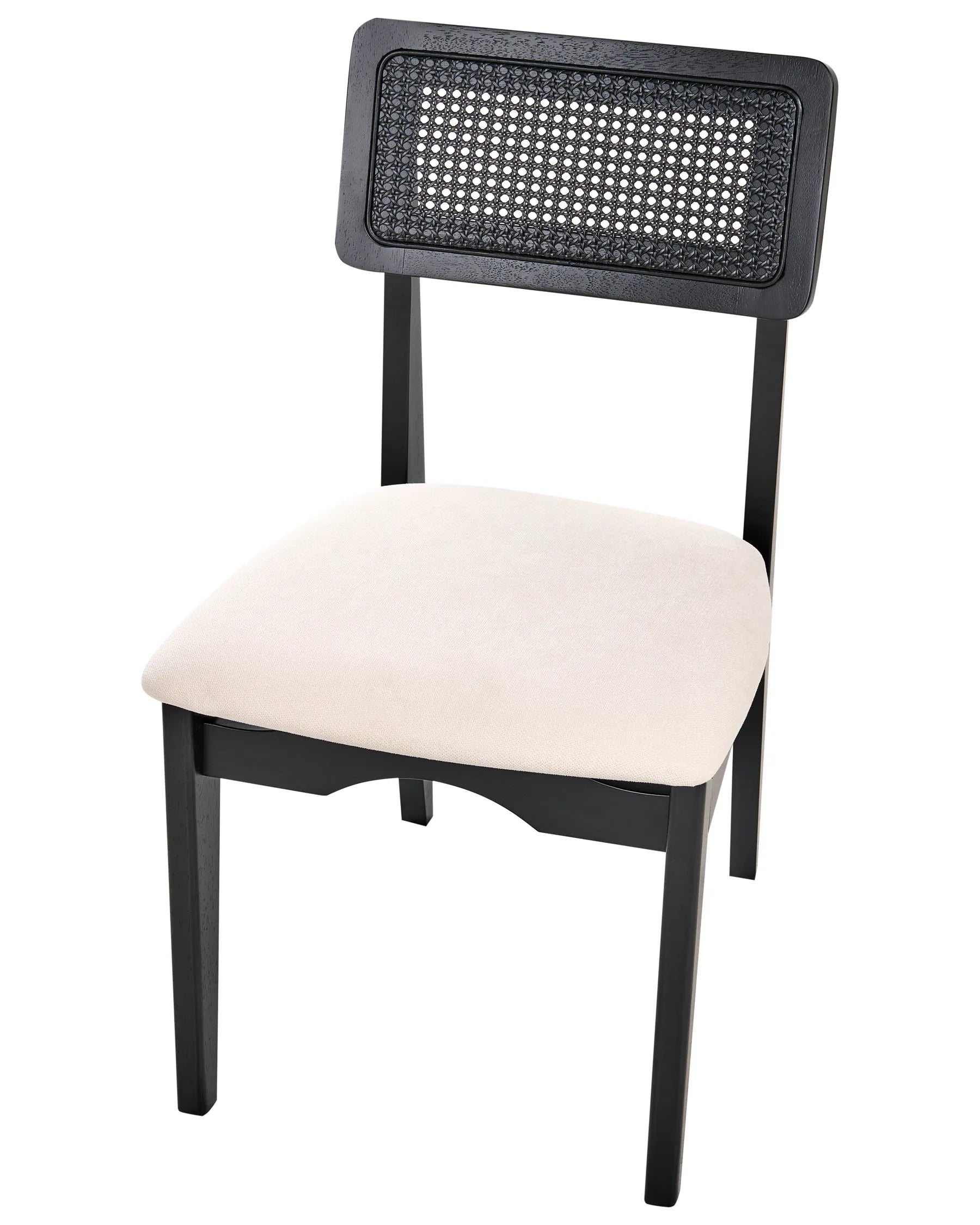 Set of 2 Dining Chairs RUBONIA Wood Black