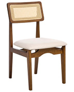 Set of 2 Dining Chairs RUBONIA Wood Dark Brown