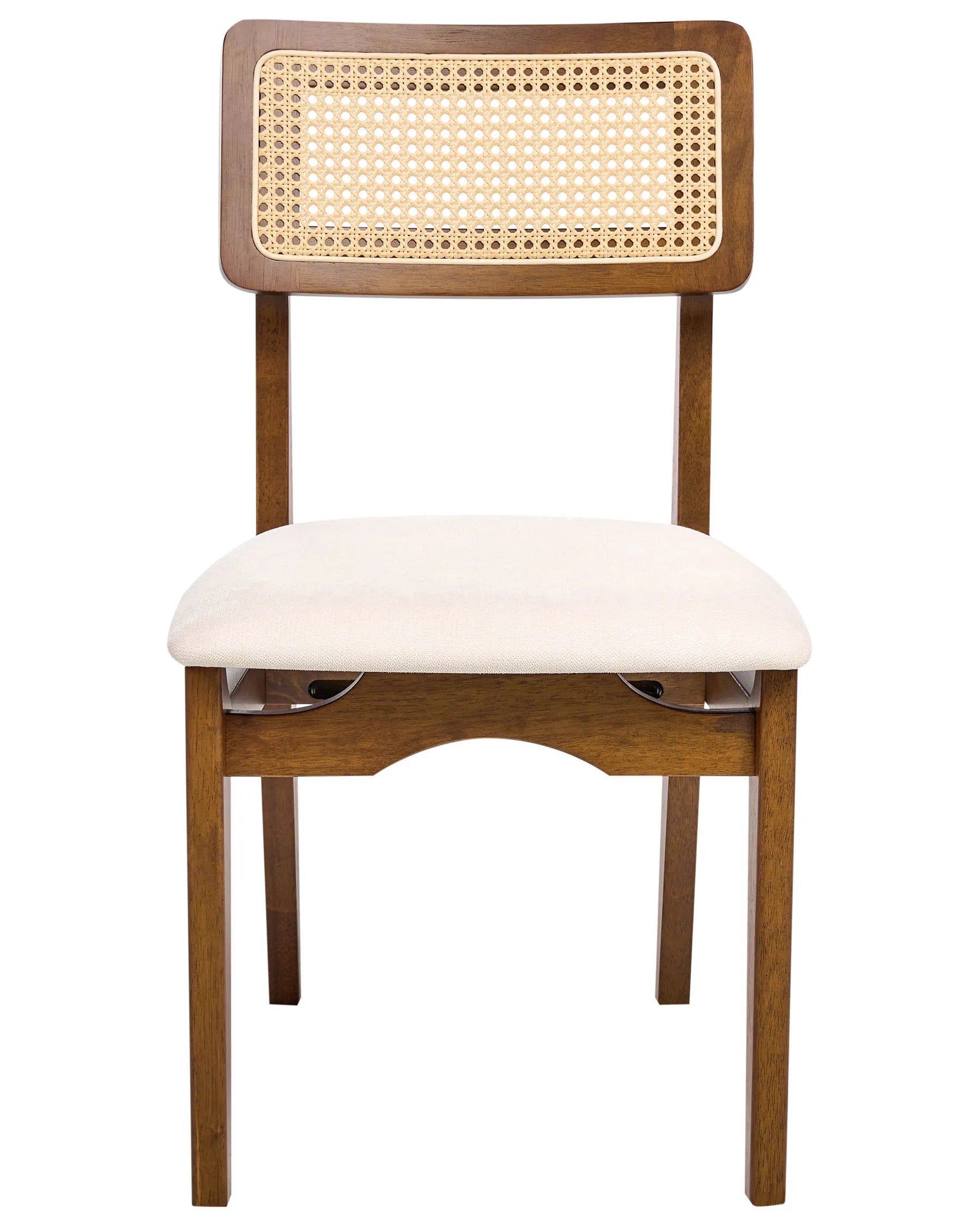 Set of 2 Dining Chairs RUBONIA Wood Dark Brown