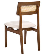 Set of 2 Dining Chairs RUBONIA Wood Dark Brown