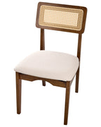 Set of 2 Dining Chairs RUBONIA Wood Dark Brown