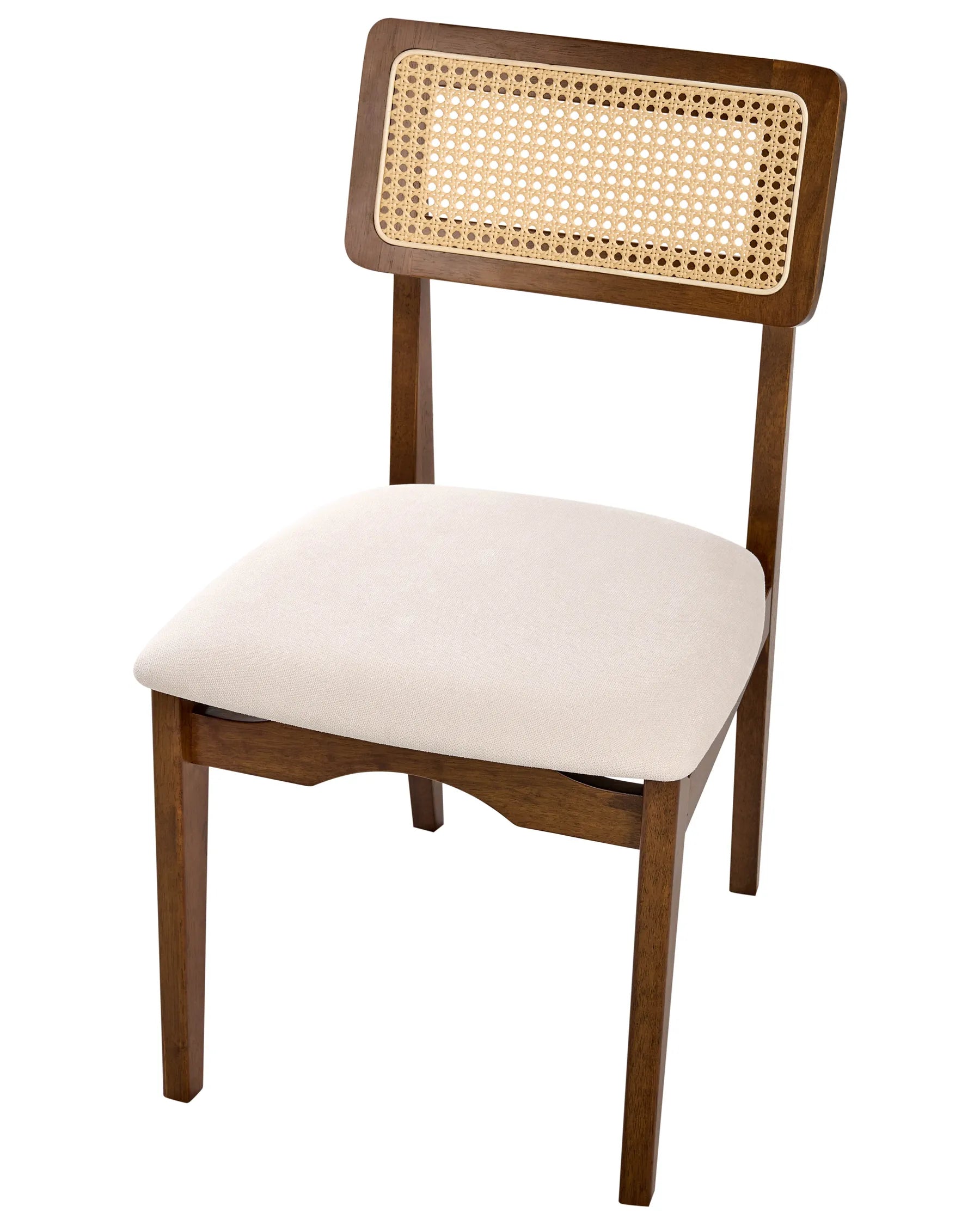 Set of 2 Dining Chairs RUBONIA Wood Dark Brown