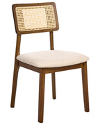 Set of 2 Dining Chairs EMBAR Wood Brown