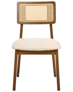 Set of 2 Dining Chairs EMBAR Wood Brown