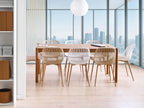 Dining Table FONDIS Dark Oak 180 cm 80 cm