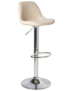 Set of 2 Bar Stools KAHLA Boucle Swivel Light Beige