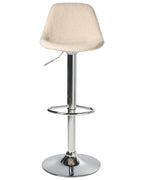 Set of 2 Bar Stools KAHLA Boucle Swivel Light Beige