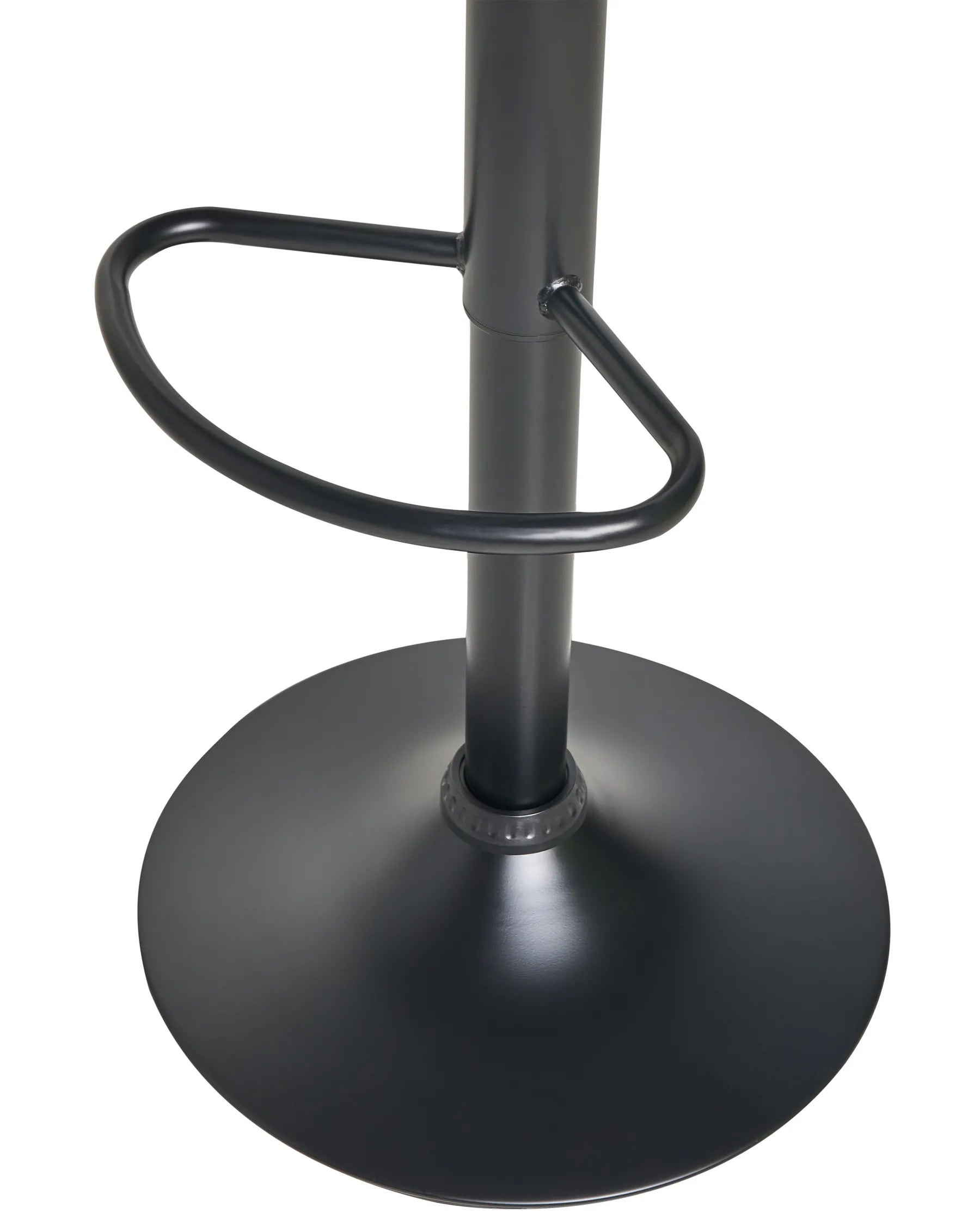 Set of 2 Bar Stools LEBRIJA Faux Leather Swivel Black