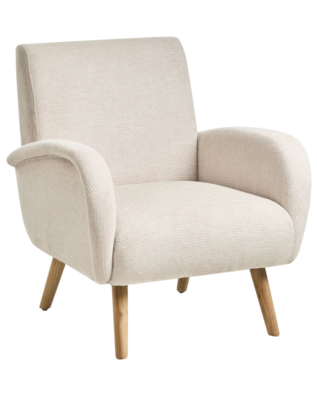 Armchair PLASSEN Fabric Light Beige