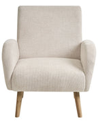 Armchair PLASSEN Fabric Light Beige