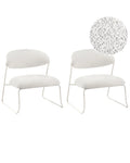 Set of 2 Armchairs KOLSVA Fabric Off-White