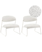 Set of 2 Armchairs KOLSVA Fabric Off-White
