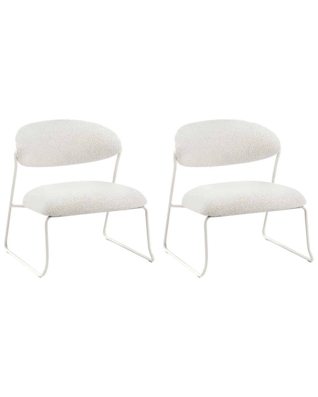 Set of 2 Armchairs KOLSVA Fabric Off-White