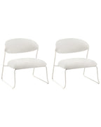 Set of 2 Armchairs KOLSVA Fabric Off-White
