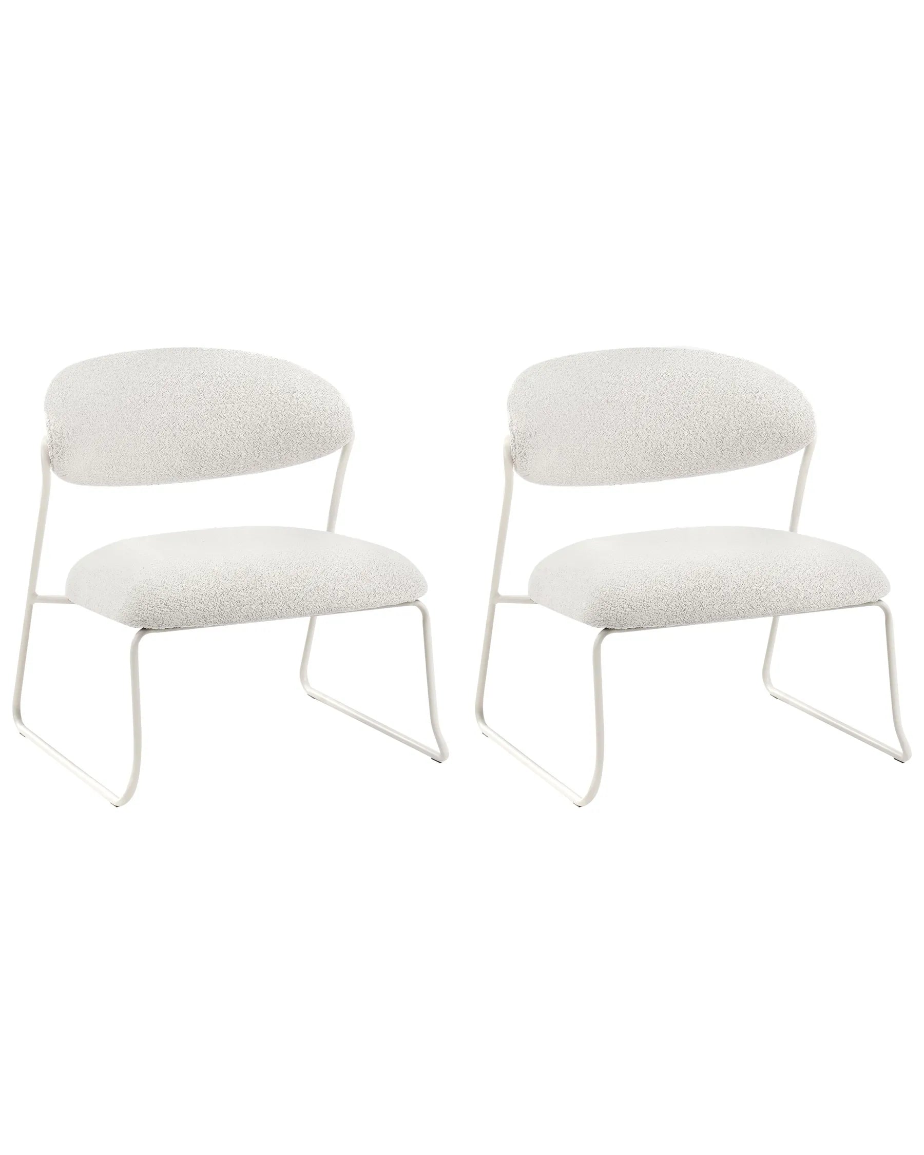 Set of 2 Armchairs KOLSVA Fabric Off-White