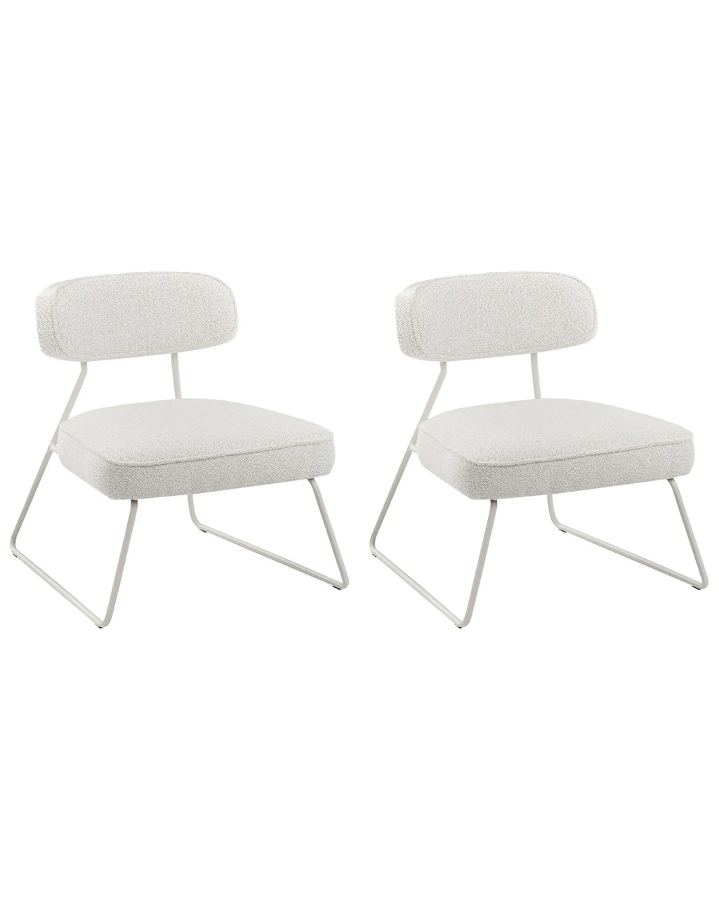 Set of 2 Armchairs FROVI Fabric Off-White