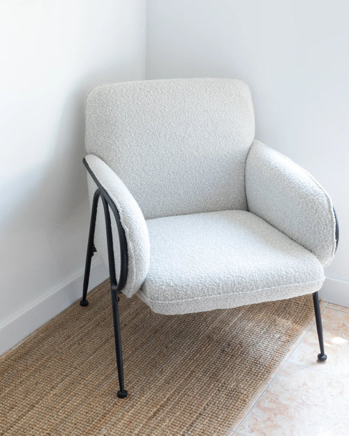 Armchair TRYSNES Fabric Light Beige