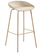 Set of 4 Bar Chairs VENLO Beige