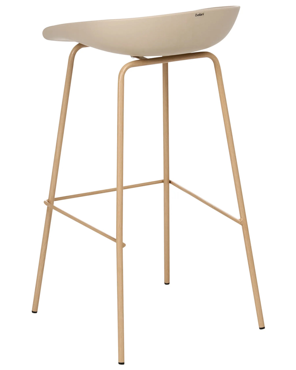 Set of 4 Bar Chairs VENLO Beige