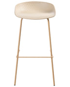Set of 4 Bar Chairs VENLO Beige