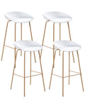 Set of 4 Bar Chairs VENLO White