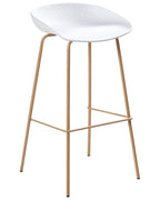 Set of 4 Bar Chairs VENLO White