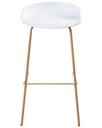 Set of 4 Bar Chairs VENLO White