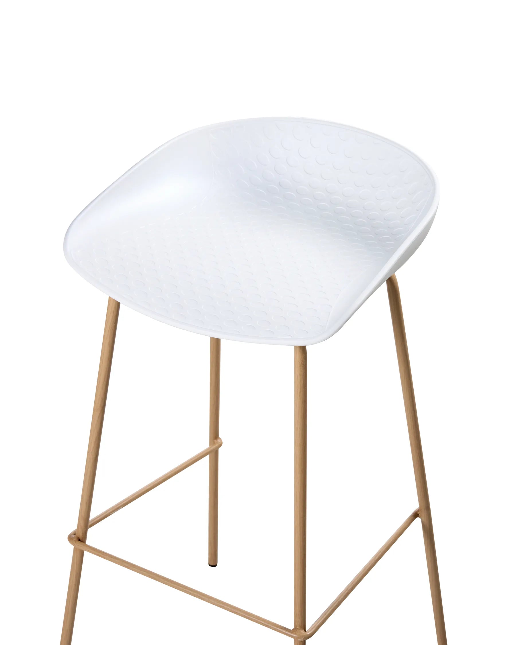 Set of 4 Bar Chairs VENLO White