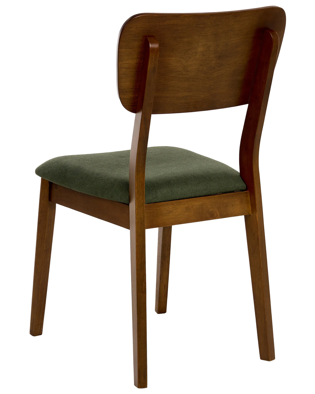Set of 2 Dining Chairs MINIER Wood Green/ Dark Brown